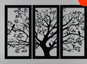 Arte Tríptico Árbol de Vida